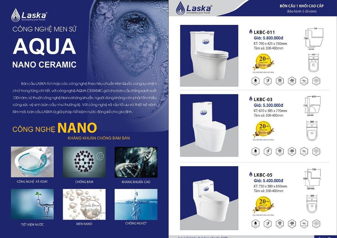 Thiết bị vệ sinh LASKA 15